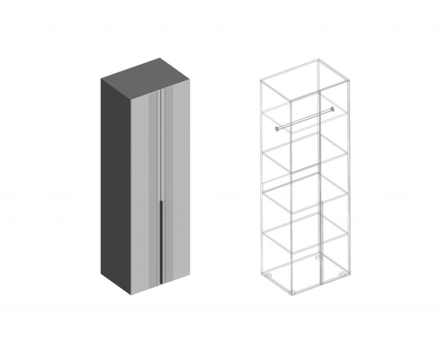 Шкаф Вита 2-ств с полками (штанга в комплекте) в Великом Новгороде - фото Шкаф Вита 2-ств с полками (штанга в комплекте) в Великом Новгороде - картинка