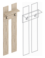 Панель под вешалки «Филадельфия» ПФ-01 в Великом Новгороде - картинка