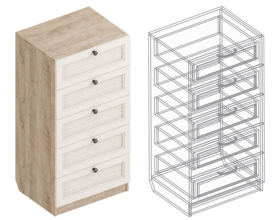 Комод «Филадельфия» СФ-03 с 5 ящиками в Великом Новгороде - картинка