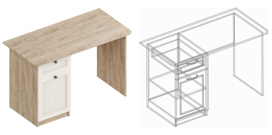 Стол письменный «Филадельфия» ДФ-07 в Великом Новгороде - картинка