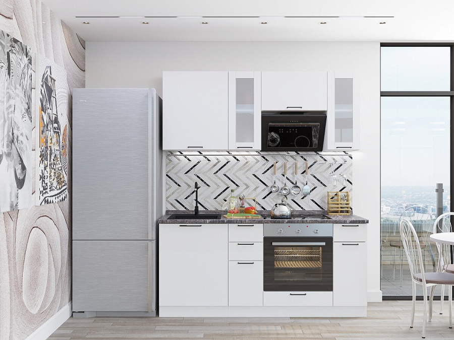 Кухня Флэт Плюс-01 в Великом Новгороде - картинка