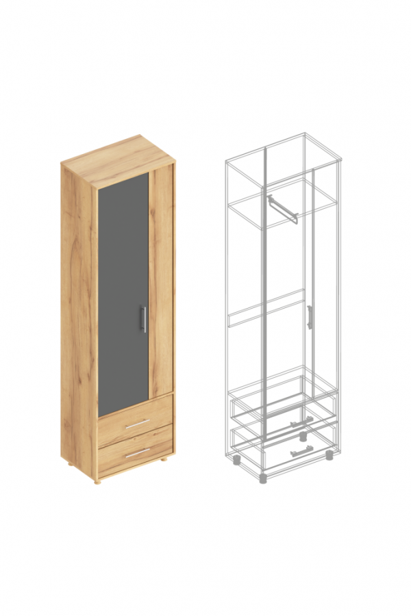 Шкаф «Граф» 2-ств с 2 ящиками в Великом Новгороде - картинка