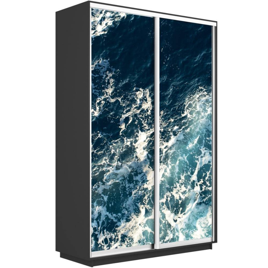 Шкаф-купе Экспресс 2-х дверный (Морские волны) в Великом Новгороде - фото Шкаф-купе Экспресс 2-х дверный (Морские волны) в Великом Новгороде - картинка