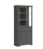 Шкаф с витриной Жасмин REG1W2D1S с подсветкой в Великом Новгороде - картинка