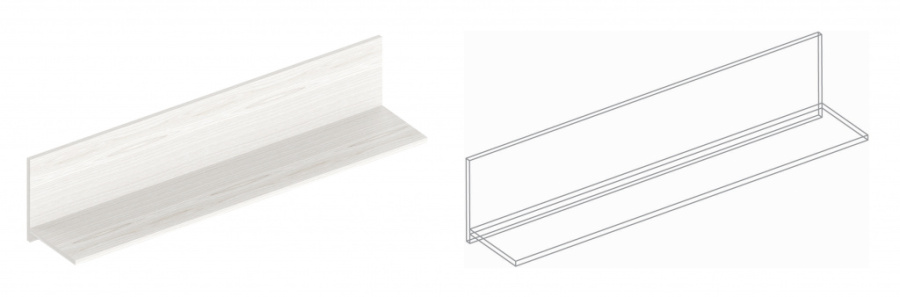 Полка настенная «Александрия» ГА-16 в Великом Новгороде - фото Полка настенная «Александрия» ГА-16 в Великом Новгороде - картинка