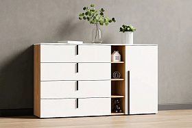 Комод 4 ящ. 1 дв. "Ренн" в Великом Новгороде - картинка