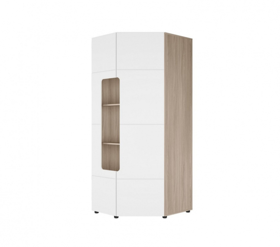 Шкаф угловой 45 градусов с полками "Палермо-3" ШК-014 (490) в Великом Новгороде - фото Шкаф угловой 45 градусов с полками "Палермо-3" ШК-014 (490) в Великом Новгороде - картинка