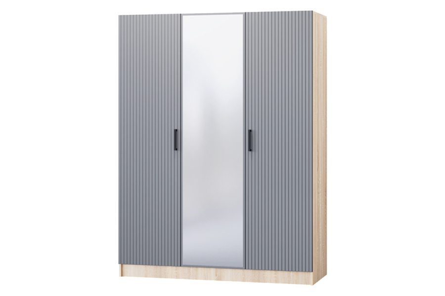 Шкаф 3-х створчатый с зеркалом "Карина-6" в Великом Новгороде - фото Шкаф 3-х створчатый с зеркалом "Карина-6" в Великом Новгороде - картинка