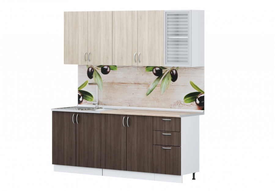 Кухня "КОНТЕМП ЭКМ" 2,0 м (Виола Нео) в Великом Новгороде - фото Кухня "КОНТЕМП ЭКМ" 2,0 м (Виола Нео) в Великом Новгороде - картинка