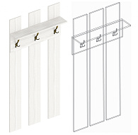 Панель под вешалки «Александрия» ПА-02 в Великом Новгороде - картинка