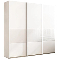 Шкаф-купе Широкий Прайм 3-х дверный (3 секции ЛДСП/стекло белое) в Великом Новгороде - фото Шкаф-купе Широкий Прайм 3-х дверный (3 секции ЛДСП/стекло белое) в Великом Новгороде - картинка