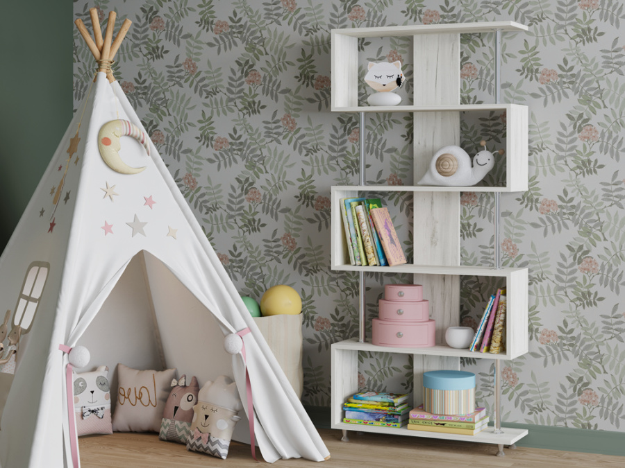 Стеллаж с хром. опорами ЛДСП в Великом Новгороде - фото Стеллаж с хром. опорами ЛДСП в Великом Новгороде - картинка