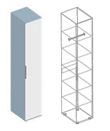 Пенал 1-ств с полками МС «Бриз» в Великом Новгороде - картинка