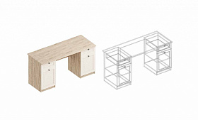 Стол письменный 2-х тумбовый «Филадельфия» ДФ-18 в Великом Новгороде - картинка