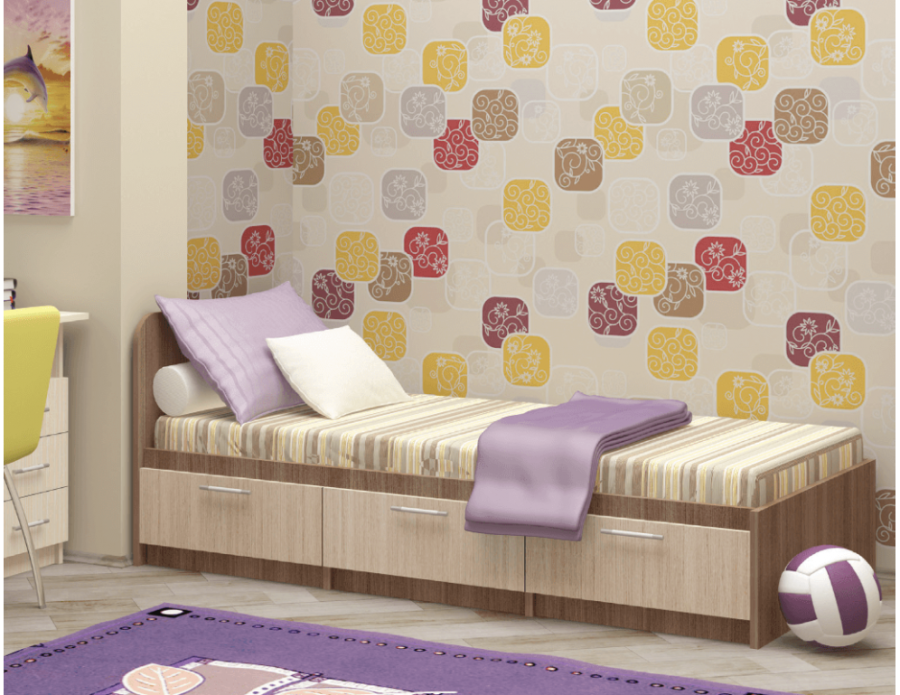 Кровать Юниор-5 ЛДСП в Великом Новгороде - картинка