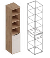 Пенал 1-ств с ящиком и полками МС «Сицилия» в Великом Новгороде - картинка