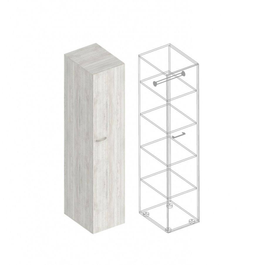 Пенал «Анита» 1-ств с полками в Великом Новгороде - фото Пенал «Анита» 1-ств с полками в Великом Новгороде - картинка