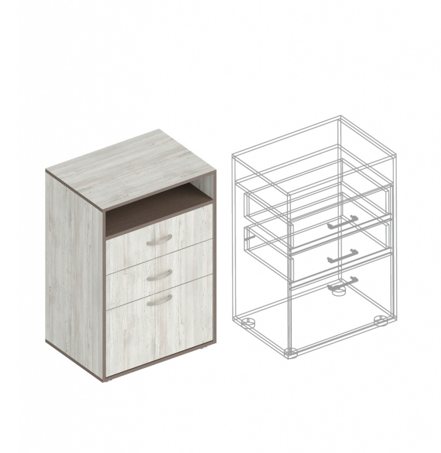 Комод «Анита» 1-ств с 2 ящиками и нишей в Великом Новгороде - картинка