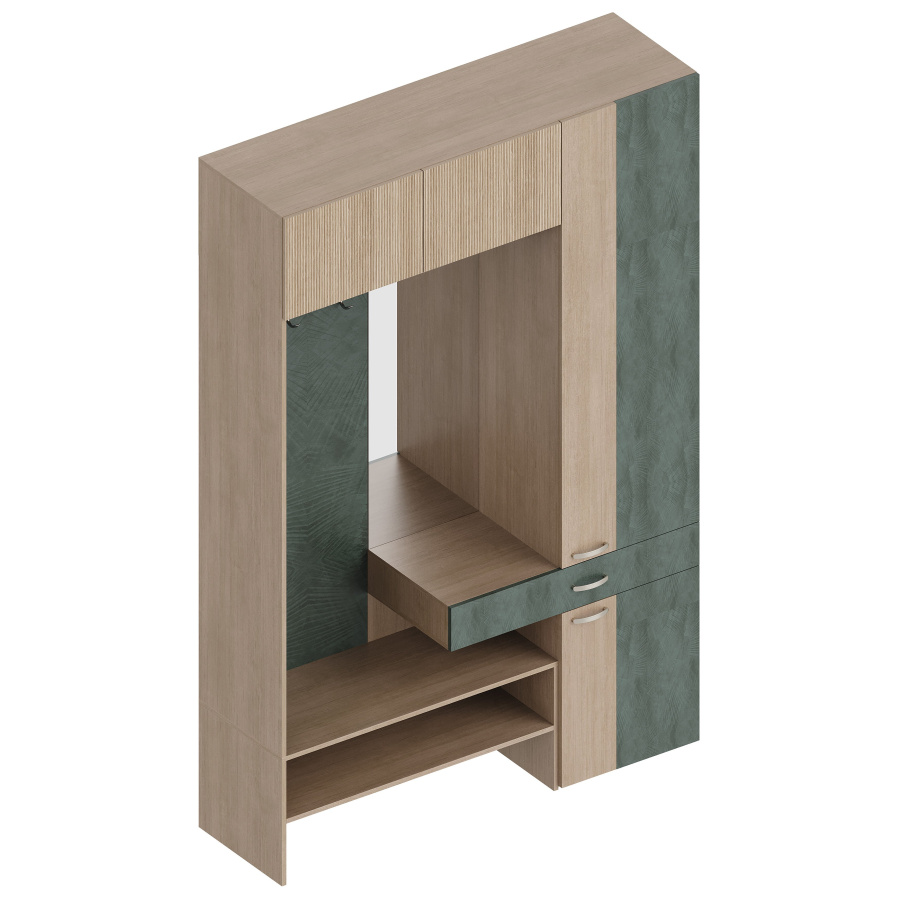 Прихожая с пеналом и антресолью ПРАВАЯ МС "Ева" в Великом Новгороде - картинка