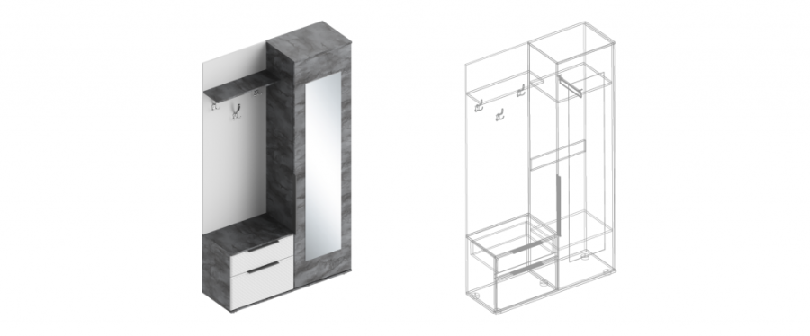 Прихожая «Лео» (правое исполнение) в Великом Новгороде - картинка