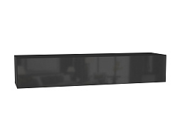 Шкаф навесной Поинт ТИП-50 Черный / Черный глянец в Великом Новгороде - картинка