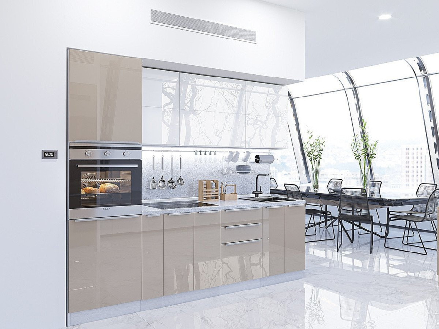 Кухня Фьюжн-03 в Великом Новгороде - фото Кухня Фьюжн-03 в Великом Новгороде - картинка