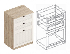 Тумба «Филадельфия» ПФ-05 1 ств. с 2 ящ. в Великом Новгороде - картинка