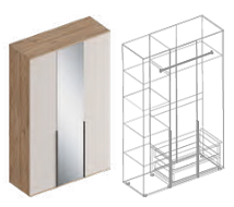 Шкаф 3-ств с зеркалом МС «Сицилия» в Великом Новгороде - картинка