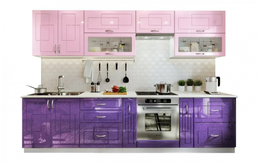 Кухня "Виола Нео" 3,0м (клетка) в Великом Новгороде - картинка