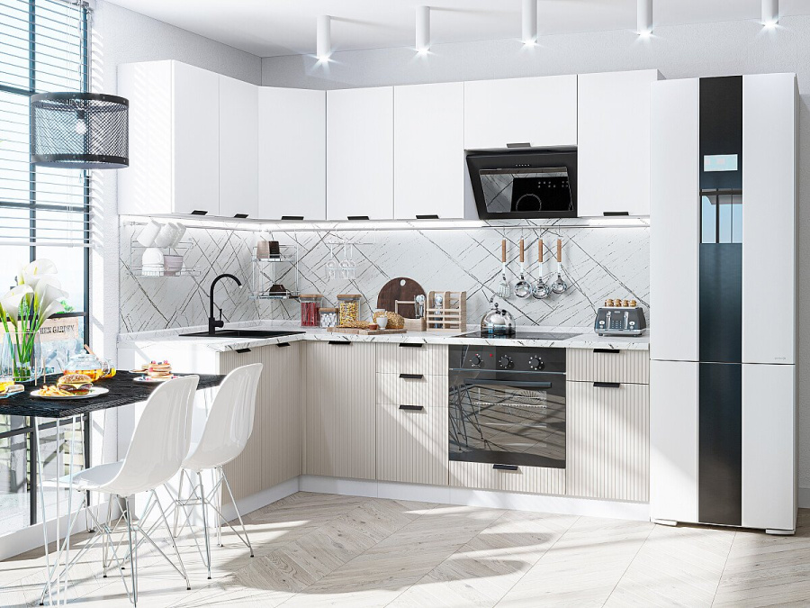 Кухня Евро Лайн-05 в Великом Новгороде - фото Кухня Евро Лайн-05 в Великом Новгороде - картинка