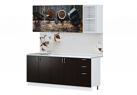 Кухня "КОНТЕМП ПРИНТ Бариста" 2,0м в Великом Новгороде - картинка