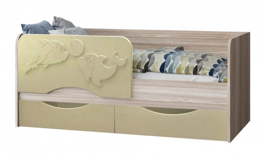 Кровать детская "Дельфин-2" МДФ 1,6м в Великом Новгороде - фото Кровать детская "Дельфин-2" МДФ 1,6м в Великом Новгороде - картинка