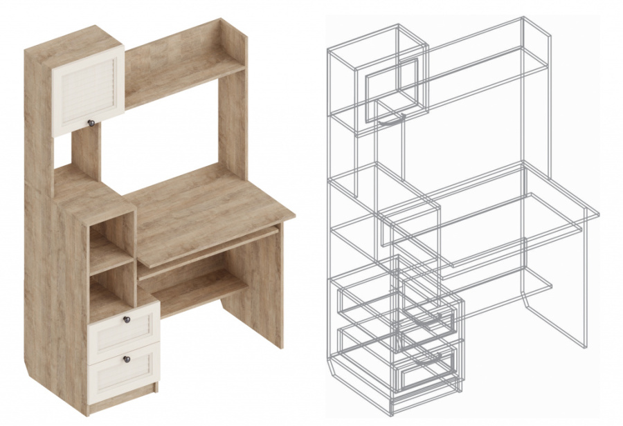Стол компьютерный «Филадельфия» ДФ-12 в Великом Новгороде - картинка