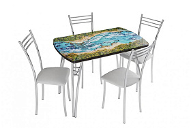 Обеденная группа с раздвижным столом в Великом Новгороде - картинка