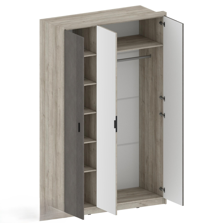 Шкаф трехдверный с зеркалом ШЕР в Великом Новгороде - фото Шкаф трехдверный с зеркалом ШЕР в Великом Новгороде - картинка