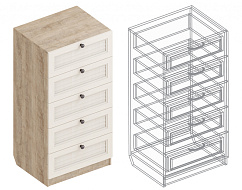 Комод «Филадельфия» СФ-03 с 5 ящиками в Великом Новгороде - картинка