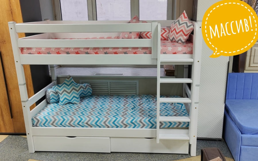 Кровать двухъярусная "Соня" с прямой лестницей в Великом Новгороде - картинка