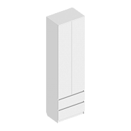 Шкаф «Бьянко» 2-ств с 2 ящиками и вешалкой в Великом Новгороде - картинка