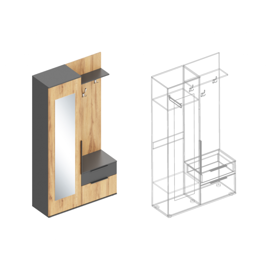 Прихожая (левое исп.) МС Стил в Великом Новгороде - картинка