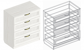 Комод «Александрия» СА-08 с 4 ящиками   в Великом Новгороде - картинка