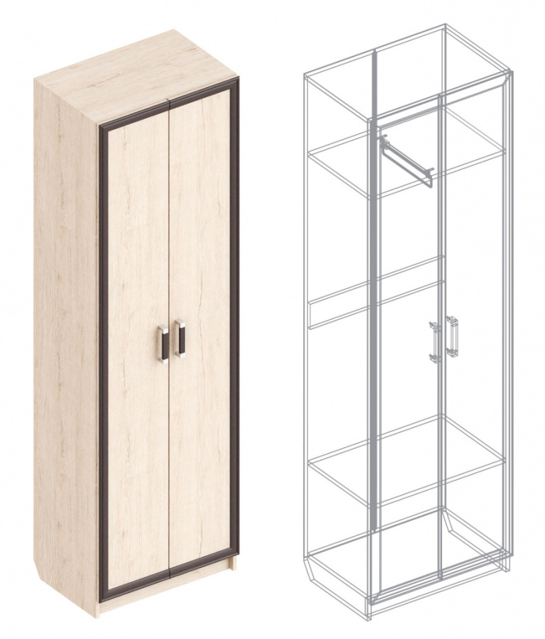 Шкаф «Наоми» 2-ств в Великом Новгороде - картинка