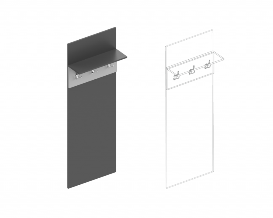 Панель «Вита» под вешалки в Великом Новгороде - картинка