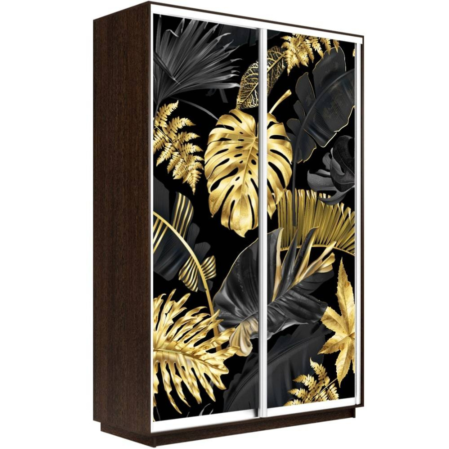 Шкаф-купе Экспресс 2-х дверный (Листья золото) в Великом Новгороде - фото Шкаф-купе Экспресс 2-х дверный (Листья золото) в Великом Новгороде - картинка