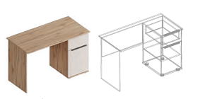 Стол письменый ПРАВЫЙ МС «Сицилия» в Великом Новгороде - картинка