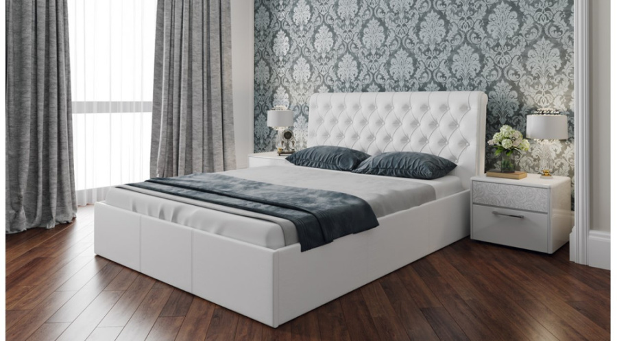 Кровать с мягким изголовьем и подъемным механизмом "Скарлет" в Великом Новгороде - фото Кровать с мягким изголовьем и подъемным механизмом "Скарлет" в Великом Новгороде - картинка