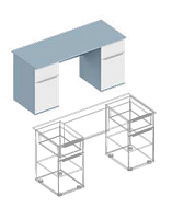 Стол письменный 2-х тумбовый «Бриз» в Великом Новгороде - картинка