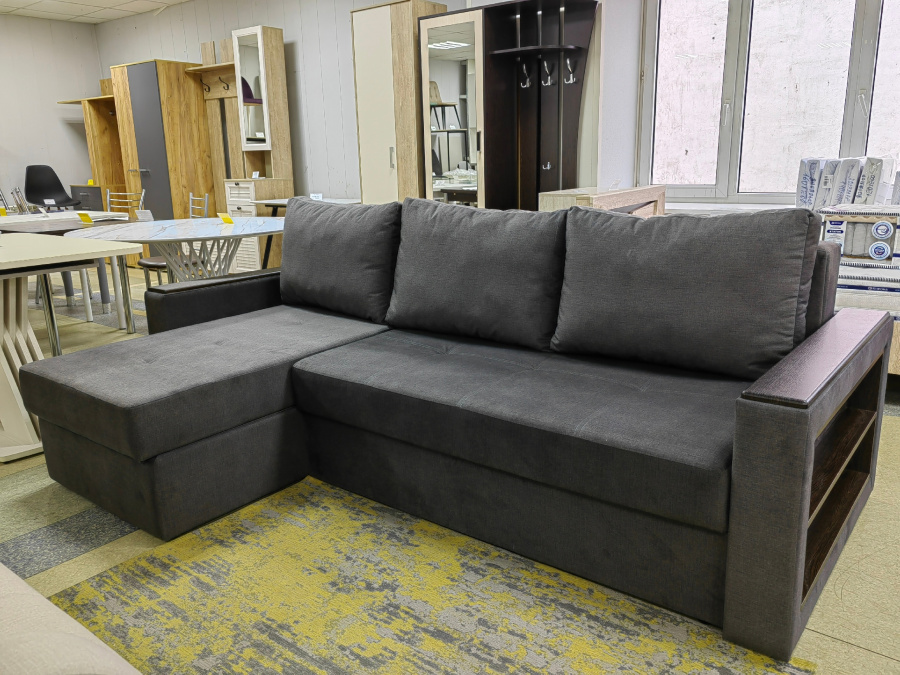 Диван угловой Дарья 9, подлокотник с полкой в Великом Новгороде - картинка