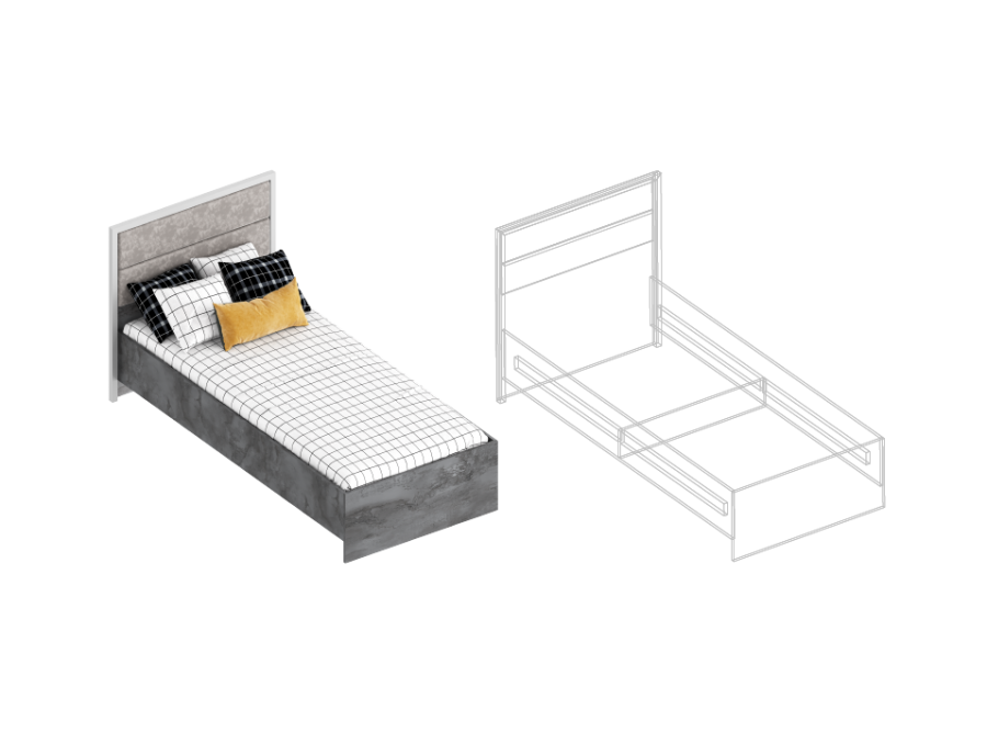 Кровать «Лео» 0,9 в Великом Новгороде - картинка