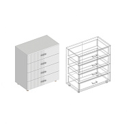 Комод «Сандра» с 4 ящиками в Великом Новгороде - картинка