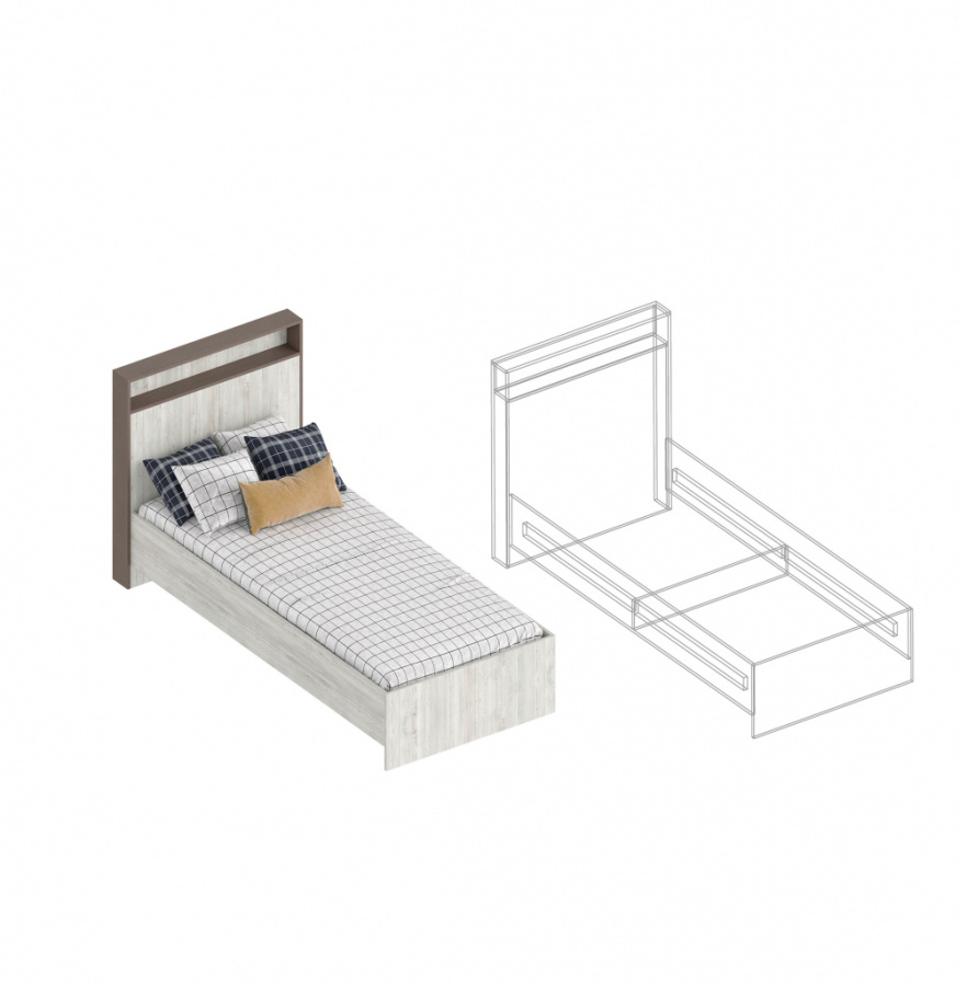 Кровать «Анита» 0,9 в Великом Новгороде - картинка